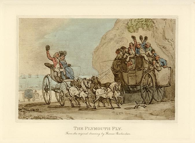 Coaching, The Plymouth Fly, after Rowlandson, 1904