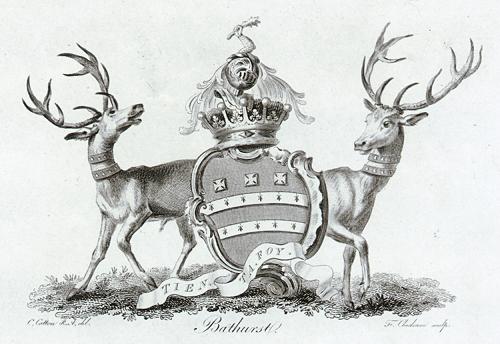 Heraldry, Bathurst, 1790