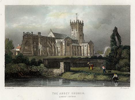 Hampshire, Christchurch, the Abbey Church, 1839