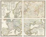 Europe, large ethnographic map, 1852
