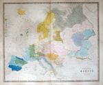 Europe, large ethnographic, Johnston, 1848