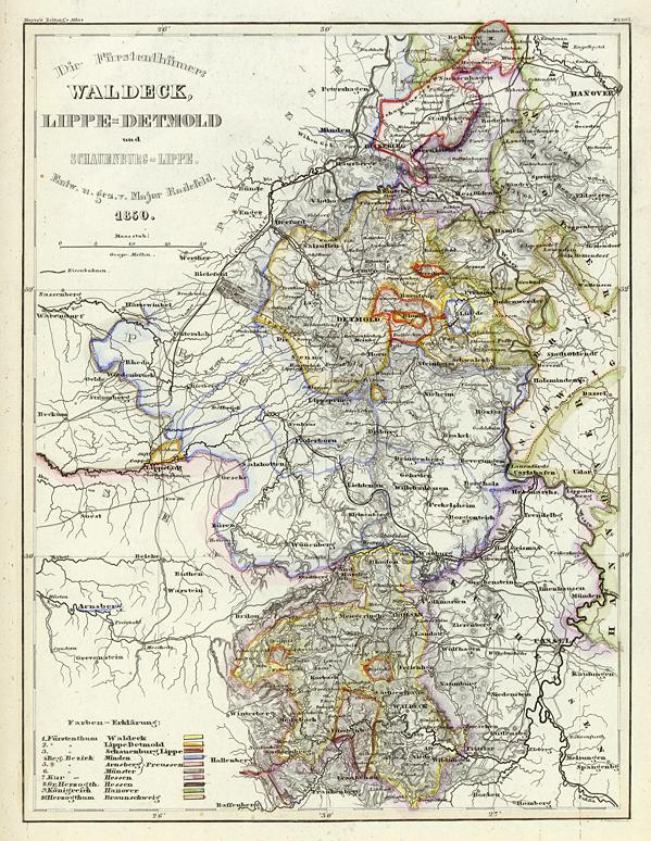 Germany, Waldeck, 1852