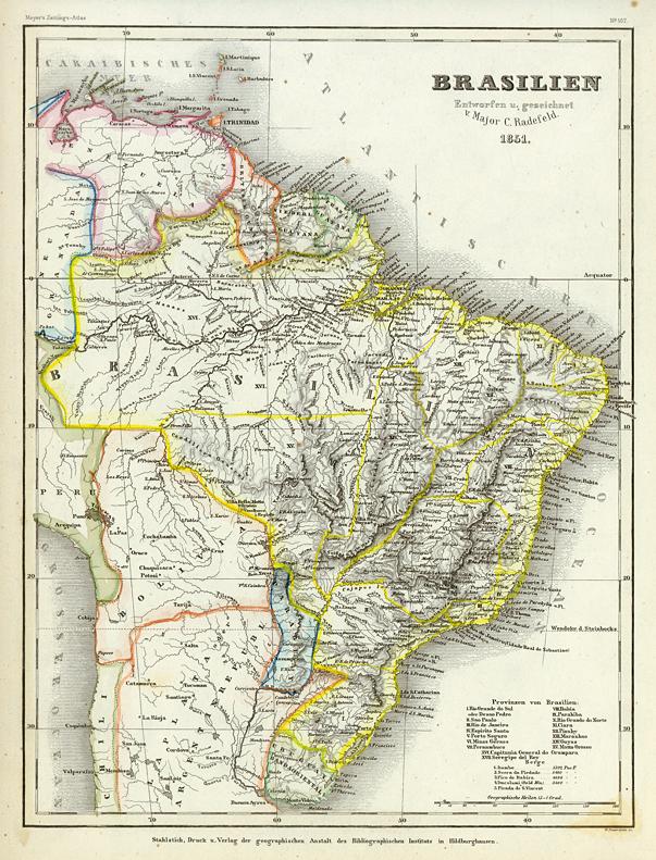 South America, Brazil, 1852