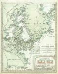 British Isles and North Sea, Tidal Chart, 1852