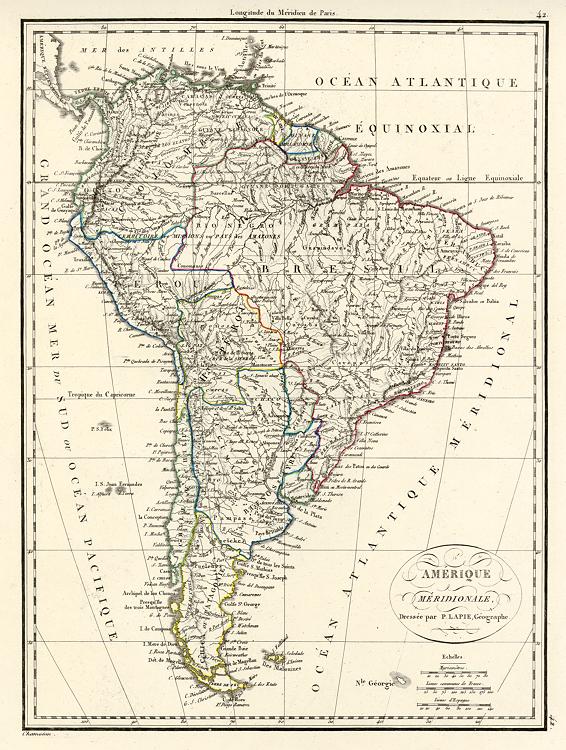 South America, 1818