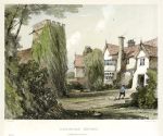 Herefordshire, Ludford House, stone litho by Radclyffe, 1840