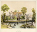 Herefordshire, The Ley near Weobley, stone litho by Radclyffe, 1840