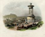 Scotland, Edinburgh from Calton Hill, 1837