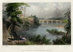 Scotland, The Tweed and Coldstream Bridge, 1840