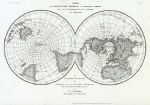 World, Polar views of Magnetic Lines, 1852