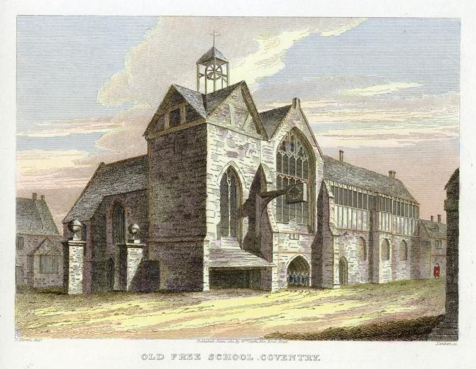 Warwickshire, Old Free School, Coventry, 1811