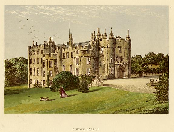Wales, Pembrokeshire, Picton Castle, 1880