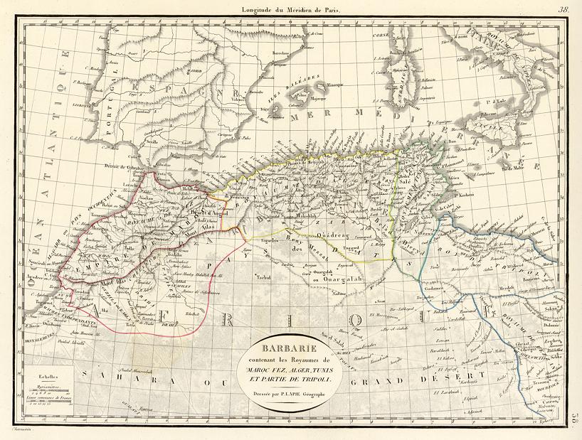 Africa, Barbary, 1818