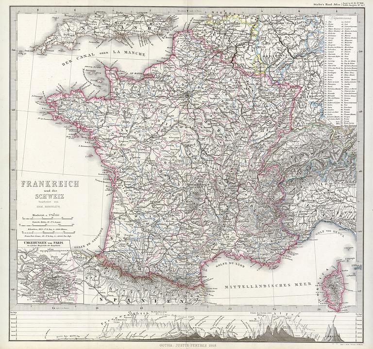 France & Switzerland, 1869