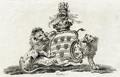 Heraldry, Exeter, 1790