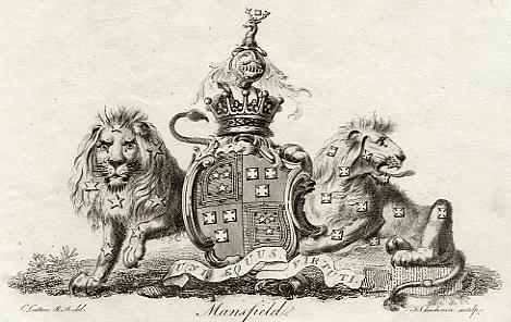 Heraldry, Mansfield, 1790