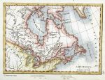 Canada, Levasseur miniature map, 1830