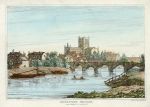 Hereford Bridge and Cathedral, by George Wood, 1817