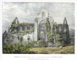 Monmouthshire, Tintern Abbey, stone lithograph, 1840