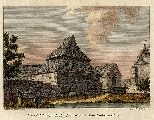 Gloucestershire, near Stroud, Priory & Kitchen of Stanley St.Leonards, 1786