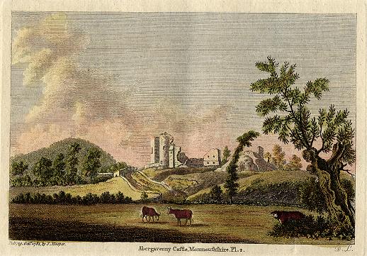 Monmouthshire, Abervagenny Castle, 1784