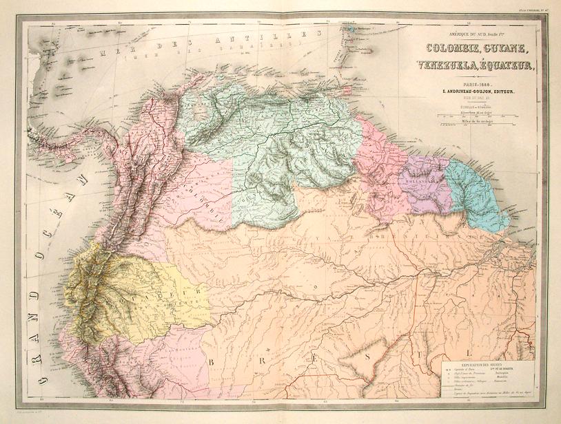 Columbia, Venezuela, Guyana, Guiana, Ecuador &c., 1873