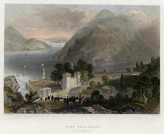 Turkey, Fort Beil-Gorod on the Bosphorus, 1840