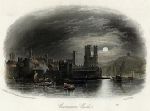 Wales, Caernarvon Castle, 1842