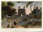 India, Agra Gate at Chauter Serai, 1835