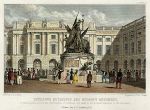 Lancashire, Liverpool, Exchange Buildings & Nelson's Monument, 1831