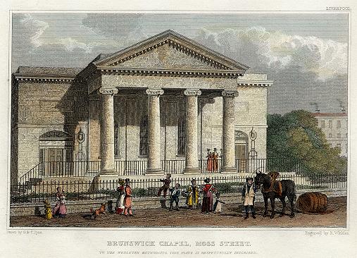Lancashire, Liverpool, Brunswick Chapel - Moss Street, 1831