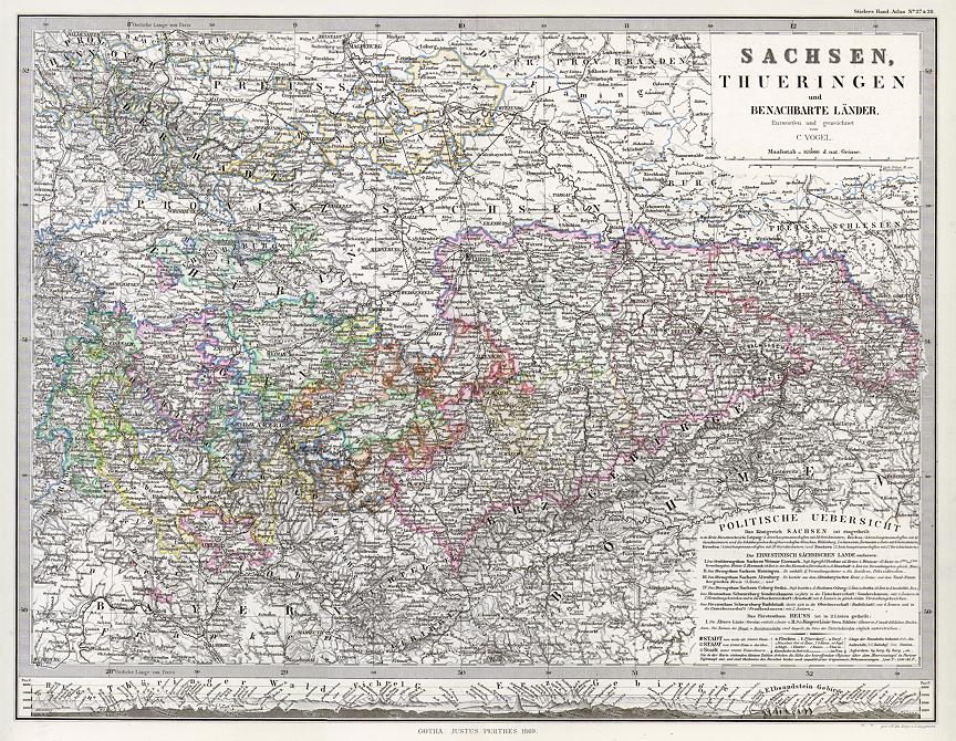 Germany, Sachsen & Thuringen, 1869
