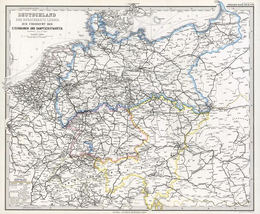 Germany - communications, 1869