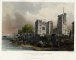Surrey, Lambeth Palace Gateway & Church, 1850