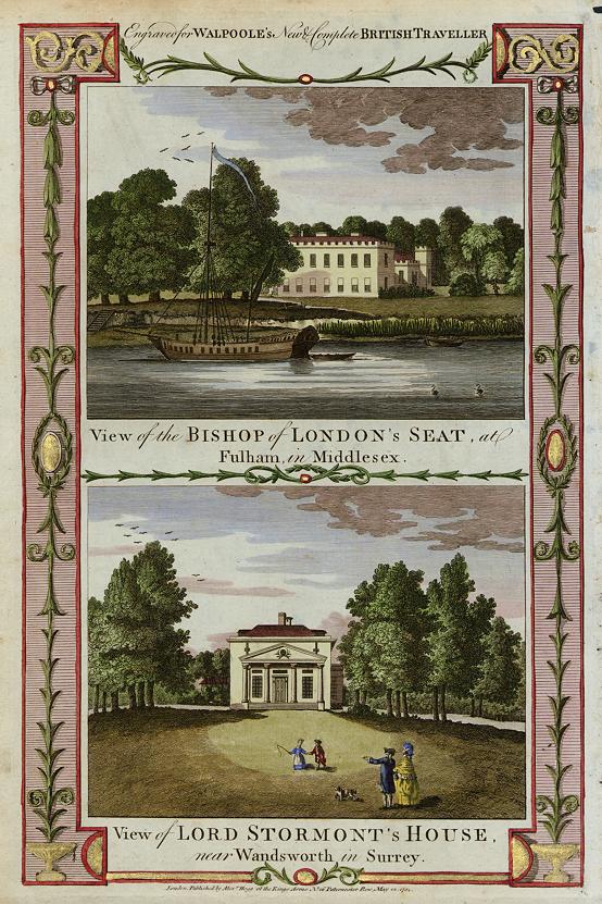 London, Bishop of London's Seat at Fulham & Lord Stormont's House near Wandsworth, 1784
