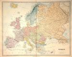 Europe, large map, 1887