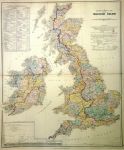 British Isles, large hydrographical map, 1887