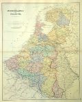 Netherlands & Belgium, large map, 1887
