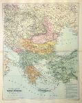 Balkan Peninsula, large map, 1887