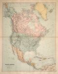 North America, large map, 1887