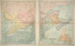 Canada, Quebec, Ontario, New Brunswick &c., very large map, 1887