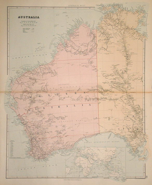 Western Australia, large map, 1887