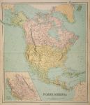 North America, large map, 1864