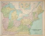 United States (north eastern), large map, 1864
