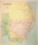 Australia, NSW, Victoria, Queensland & South Australia, large map, 1864