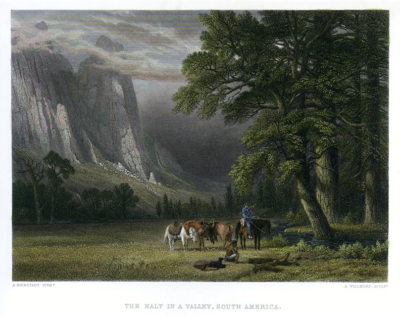 South America, Halt in a Valley, 1875