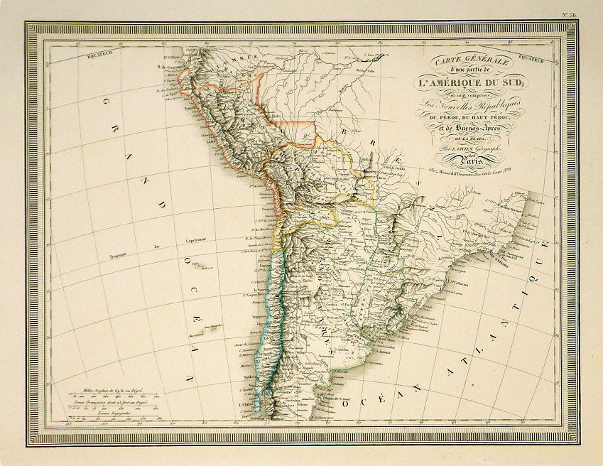 South America (Chile, Argentina, Bolivia, Peru, Uraguay & Paraguay), 1827