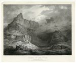 Scotland, Summit of the Cobler, Loch Long, fine stone lithograph by F.Nicholson, 1828