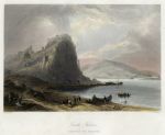 Slovakia, Castle Theban (Devin), 1840