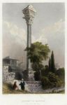Turkey, Istanbul, Column of Marcian, 1840